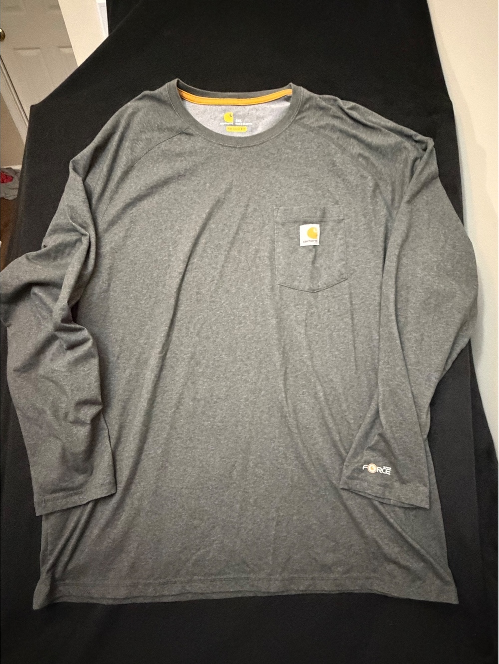 Carhartt Force Long Sleeve Relaxed Fit T-Shirt 2XL Gray